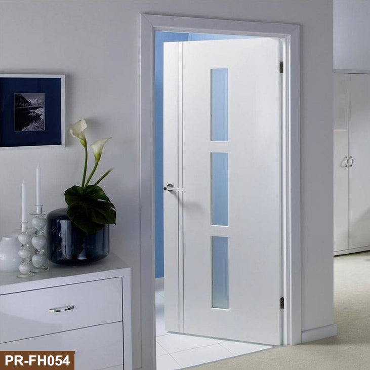 Rothnow wooden lacquer door, 800mm wide and 2100mm high, with white finish and 150mm wall thickness, modern interior door.