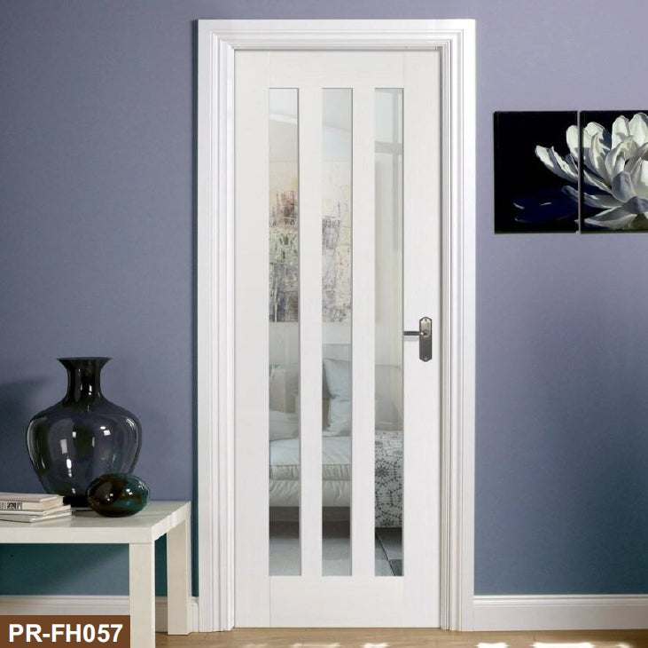 Rothnow® wooden lacquer door, 800mm wide and 2100mm tall, with white finish, suitable for interior doors.