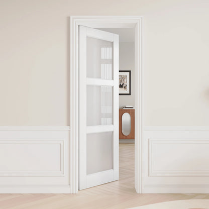 Rothnow wooden door with lacquer finish, 800mm wide by 2100mm high, featuring a white color and 150mm wall thickness.