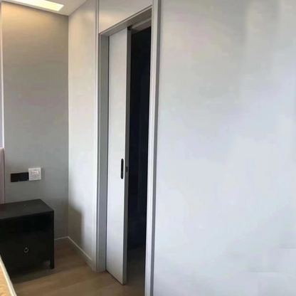Rothnow wooden pocket door with white lacquer finish, 800mm wide, 2100mm high, suitable for interior door installation.