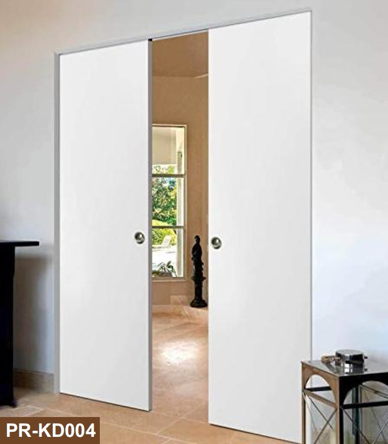 Rothnow wooden lacquered pocket door with white finish, 800mm wide and 2100mm high, featuring a sleek modern design.