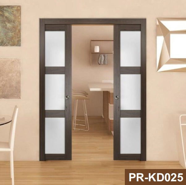 Rothnow® Wooden Lacquer Pocket Door, white lacquer finish, 800mm width, 2100mm height, with 150mm wall thickness.