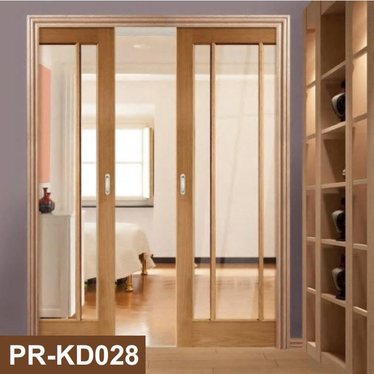 Rothnow wooden lacquer pocket door, white finish, 800mm wide by 2100mm high, with a 150mm wall thickness