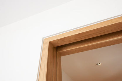 Rothnow wooden lacquer pocket door with white finish, 800mm wide and 2100mm high, featuring a sleek modern design.