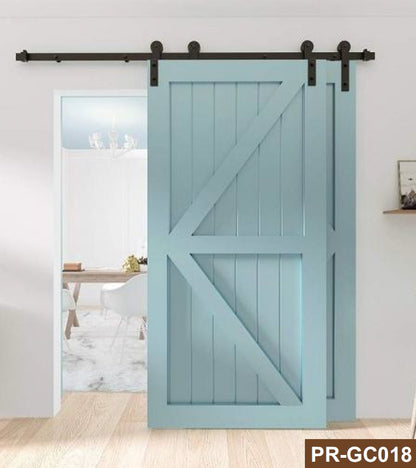 Rothnow® wooden sliding barn door with white lacquer finish, 800mm wide and 2100mm high, wall thickness 150mm, modern interior door