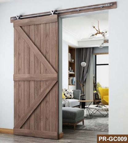 Rothnow® wooden sliding barn door in white lacquer, 800mm wide, 2100mm high, with 150mm wall thickness, modern interior door.