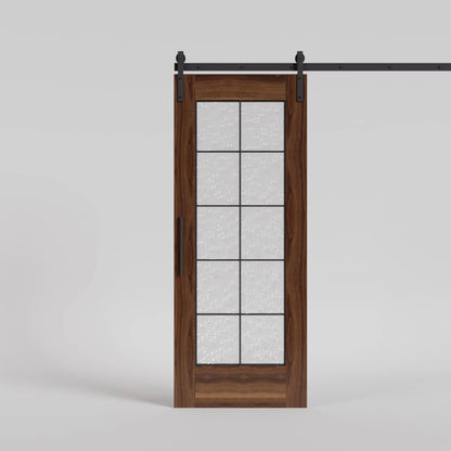 Rothnow® wooden sliding barn door with white lacquer finish, 800mm wide, 2100mm high, wall thickness 150mm, modern interior door