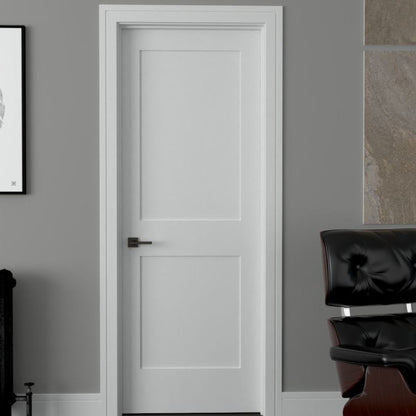 Rothnow Wooden Sliding Ghost Door in white lacquer, 800mm wide and 2100mm high, with 150mm wall thickness, modern design.