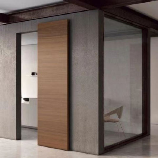 Rothnow® Wooden Sliding Ghost Door in lacquer finish, 800mm wide, white, lightweight door for modern interior spaces.
