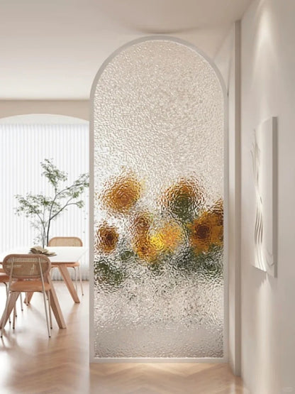 Rothnow aluminum partition with clear glass skin, 16x45 series slim frame fixed design, white finish, interior room divider.
