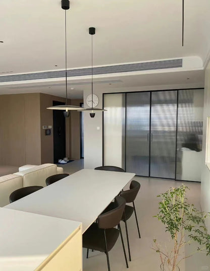 Rothnow® Aluminum Partition 16x45 Series slim frame meeting room partition with clear glass and white finish, 800mm wide by 2200mm high
