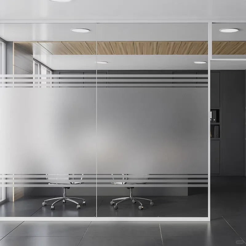 Rothnow Aluminum Partition 16x45 Series slim frame office partition with clear glass skin and white finish, 800mm wide by 2200mm high.