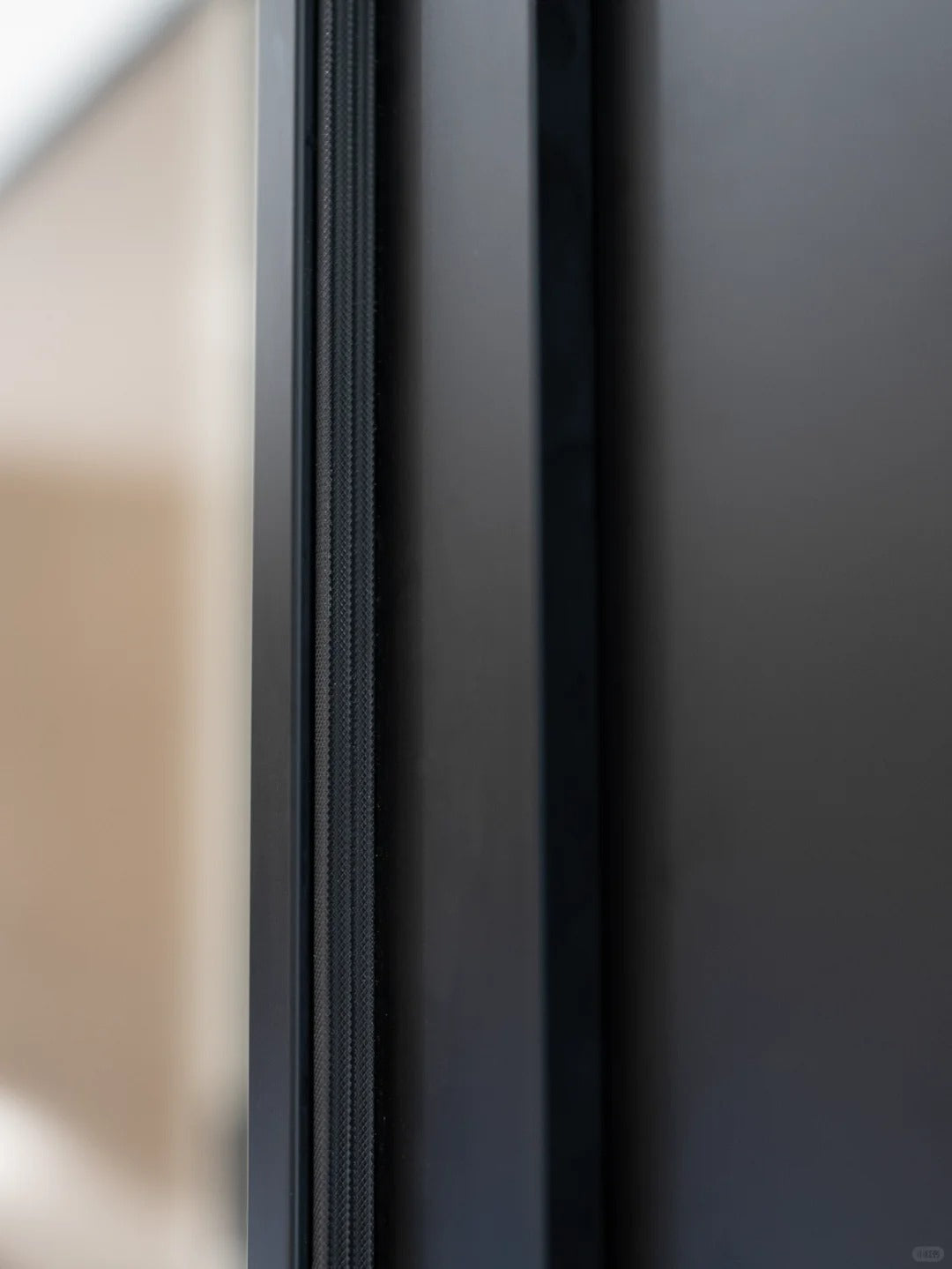 Rothnow® Aluminum Bathroom Privacy Door with clear glass, white finish, 16x45 Series, 820mm W x 2220mm H.