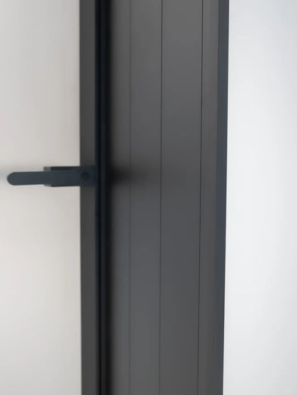 Rothnow® Aluminum Bathroom Privacy Door in white with clear glass, 16x45 Series, 820mm wide by 2220mm high, sleek modern design.