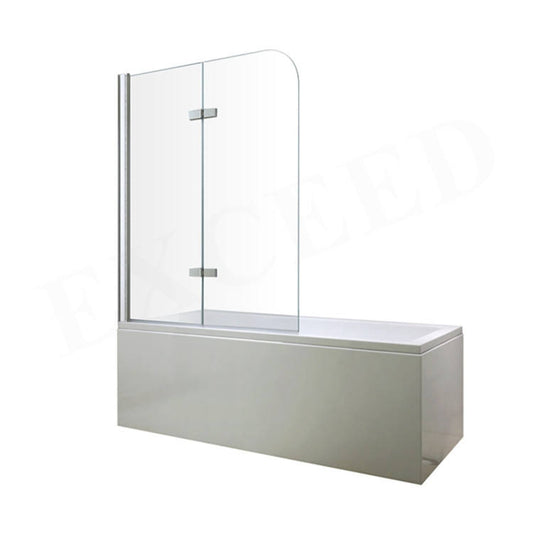 Black Rothnow shower panel with European walk-in bathtub shower door, measuring 900mm wide and 2200mm high.