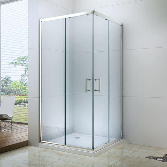 Rothnow black folding shower door on custom-sized Rothnow shower panel, featuring sleek design and durable glass for modern bathrooms.