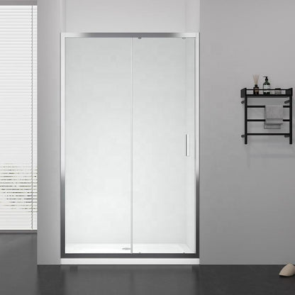 Rothnow® black framed folding shower door panel, 900mm wide and 2200mm tall, for modern shower enclosure.