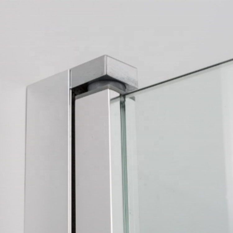Rothnow® shower panel with black folding shower door and polished profile, 900mm wide, 2200mm high, modern bathroom fixture.