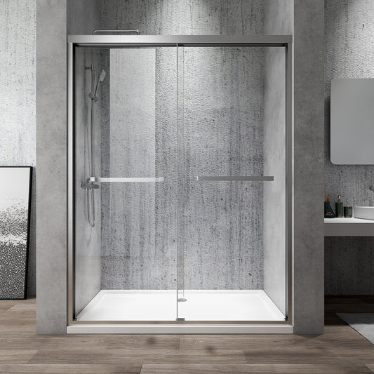 Rothnow® sliding shower door with satin profile, 900mm wide and 2200mm high, black finish, for modern shower enclosure.