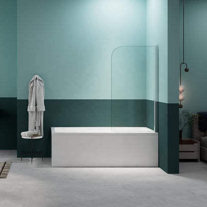 Black Rothnow walk-in bathtub shower door with sleek shower panel and glass door, designed for easy access and modern style.