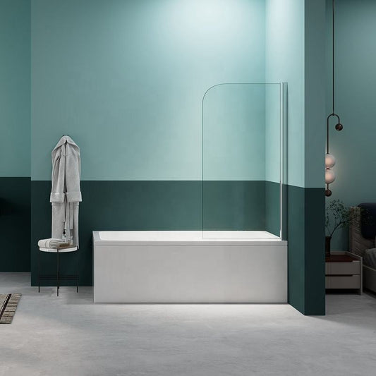 Black Rothnow walk-in bathtub shower door with sleek shower panel and glass door, designed for easy access and modern style.