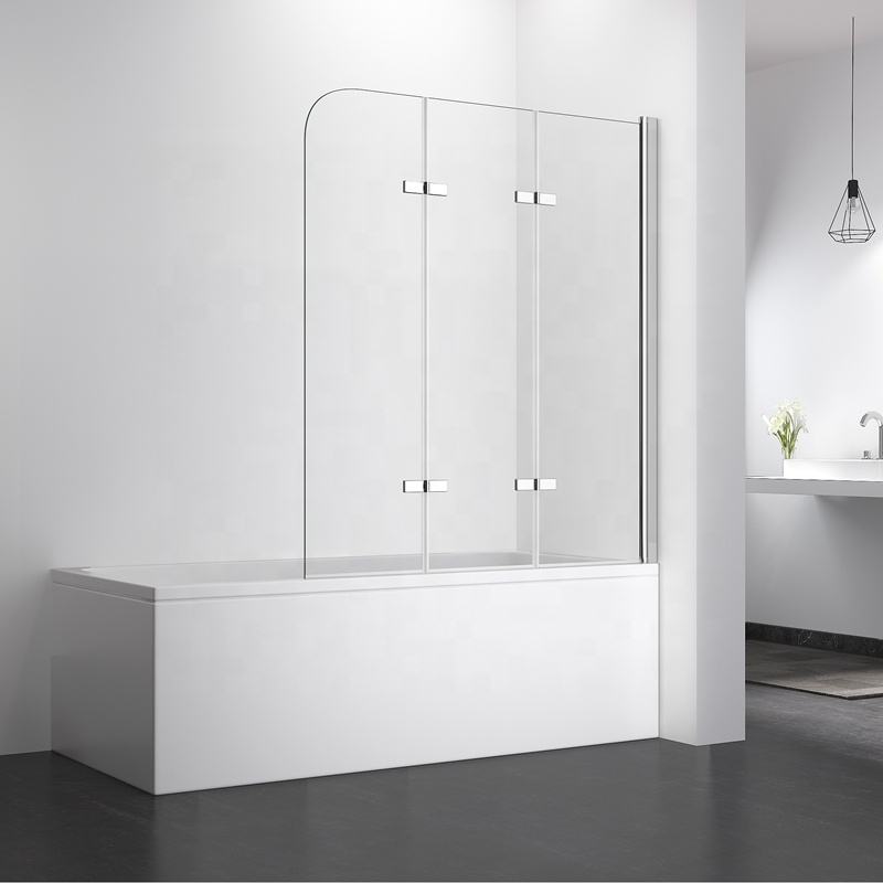 Rothnow® black walk-in bathtub shower door, 900mm wide and 2200mm tall, with sleek glass panels and modern design