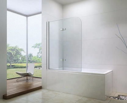 Rothnow black walk-in bathtub shower panel with double glass doors, 900mm wide and 2200mm high, for a modern shower enclosure.