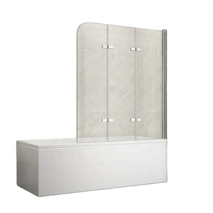 Rothnow® black shower panel walk-in bathtub shower door with folding design, made of durable material for modern bathroom use