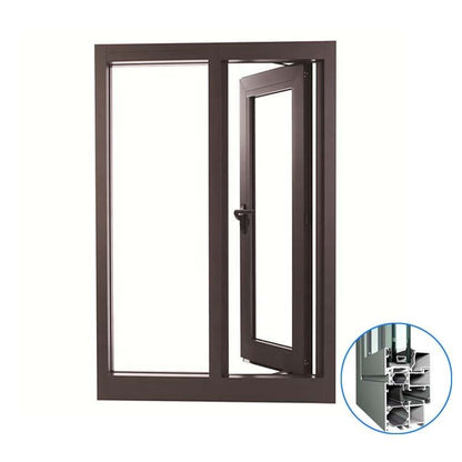 Rothnow® Aluminum Door 50 Series swing door in black, measuring 900mm wide by 2200mm high, with a sleek modern design.