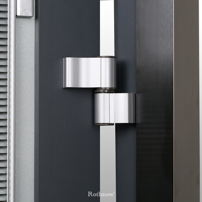 Rothnow® Aluminum 50 Series Swing Interior Door in black, 900mm wide and 2200mm high with 150mm frame, modern design.
