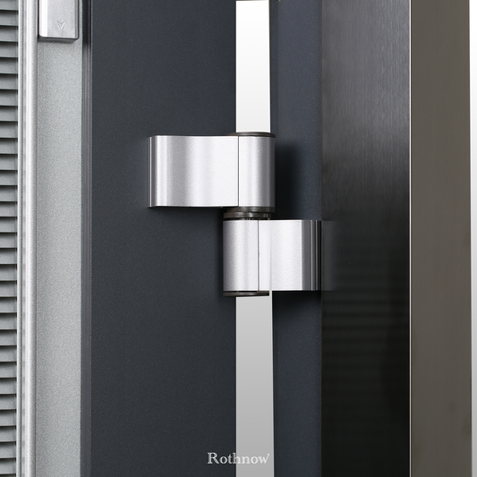 Rothnow® Aluminum 50 Series Swing Interior Door in black, 900mm wide and 2200mm high with 150mm frame, modern design.