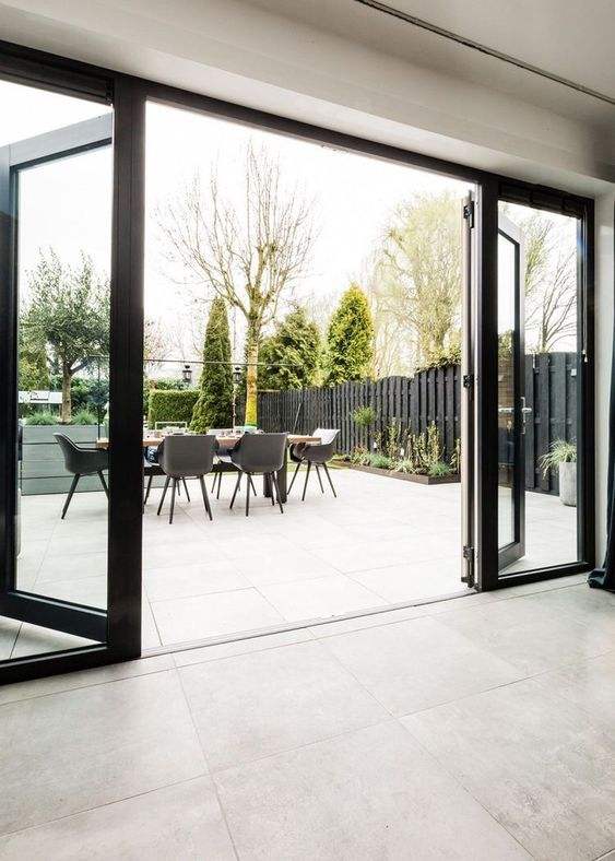 Rothnow oversized aluminum swing door, 55 series, 1.8mm thickness, black finish, large 900mm width and 2200mm height.