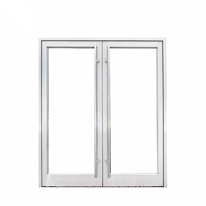 Rothnow White Aluminum 46 Series Pivot Door, 900mm W x 2200mm H, with black accents, showcasing modern design and sleek finish.