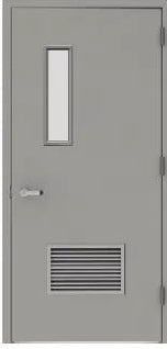 Rothnow steel fire-rated swing door with 990mm width, 2360mm height, and 150mm wall thickness, designed for safety and durability