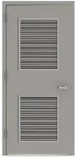 Rothnow steel fire-rated swing door with 990mm width, 2360mm height, and 150mm wall thickness, designed for fire safety.