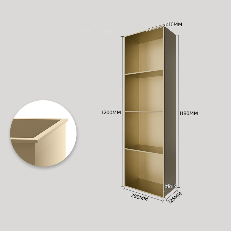 Rothnow® square black wall shower niche with four layered shelves, modern bathroom storage solution, without LED light.