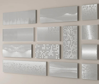 Black Rothnow aluminum ceiling panel, customized size, sleek and modern ceiling design by Rothnow, ideal for contemporary interiors.