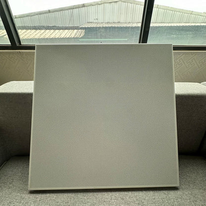 Black Rothnow aluminum ceiling panel from the RNAC03 series, customized size, smooth surface, suitable for modern ceiling installations.