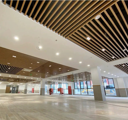 Black Rothnow aluminum ceiling panel from the Rothnow® Aluminum Ceiling RNAC04 series, showcasing a sleek, customized design.
