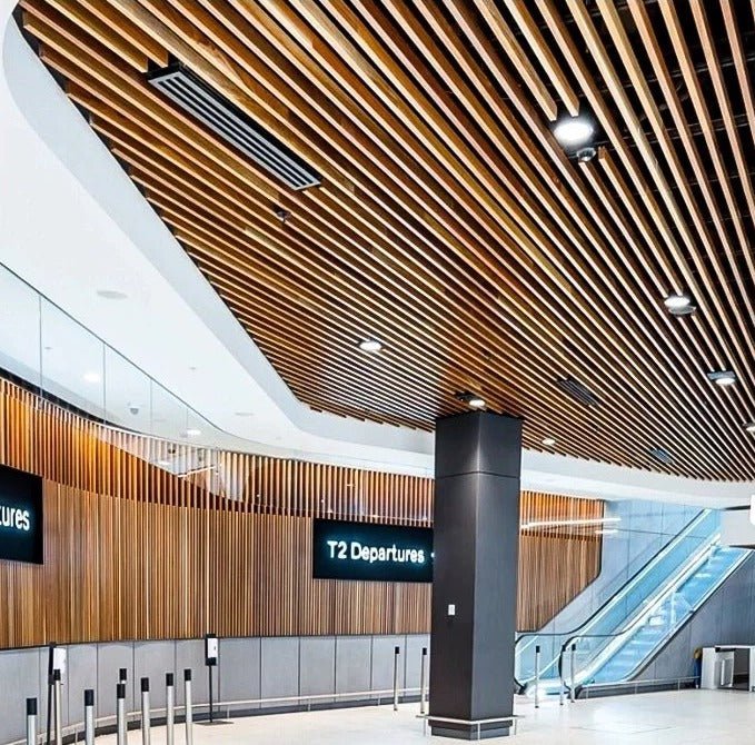 Black Rothnow aluminum ceiling panel from the Rothnow® RNAC04 series, customized size, lightweight and durable ceiling installation.