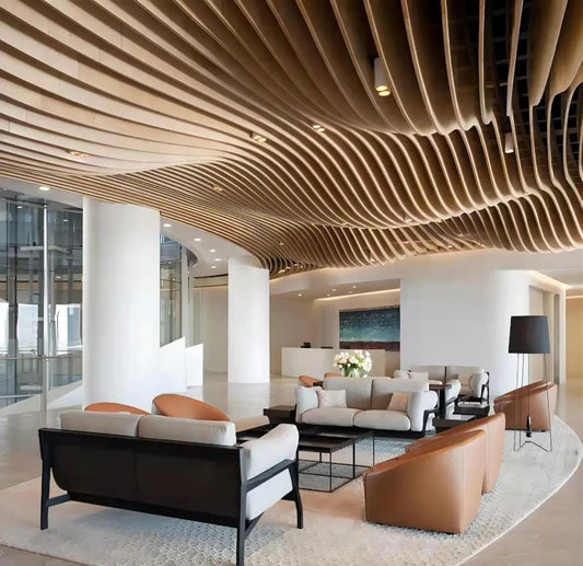 Black Rothnow aluminum ceiling panel from the Rothnow® Ceiling RNAC05 series, designed for modern interior ceilings.
