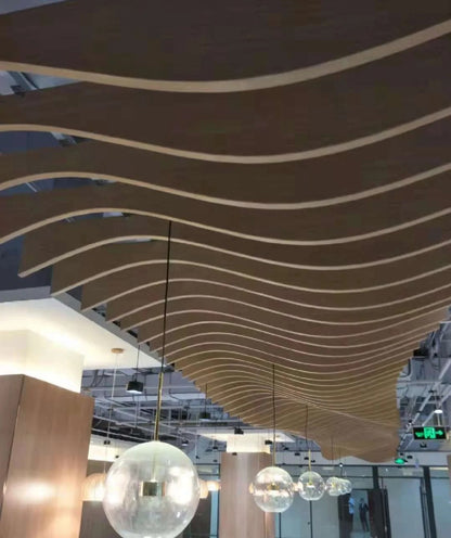 Rothnow® Aluminum Ceiling RNAC05 in black, customized size, showing sleek, modern design for interior ceiling installation