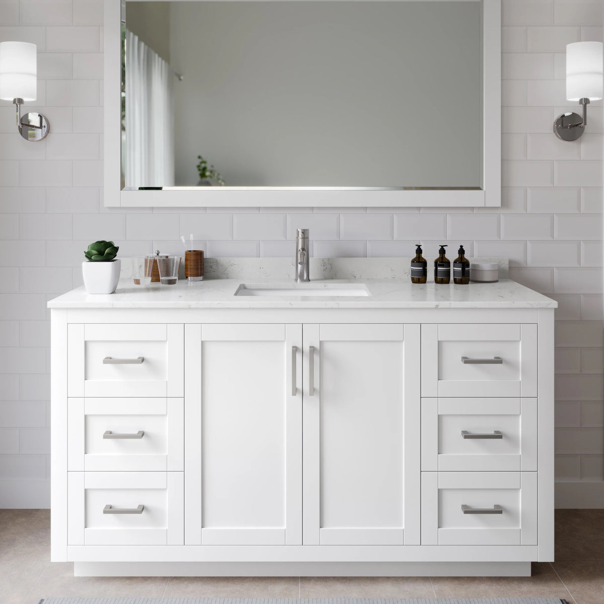 Black Rothnow bathroom vanity with custom size护栏, modern design, shown with sleek, durable finish in a contemporary bathroom setting