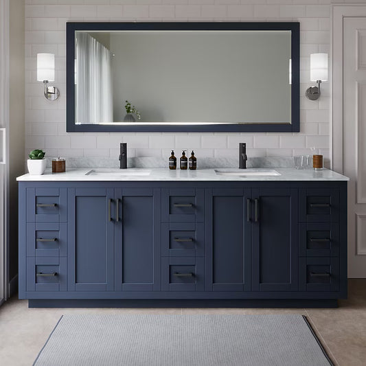 Black Rothnow® bathroom vanity RNBV07 with custom size护栏, sleek design and modern style for bathroom decor.