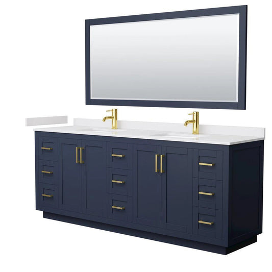 Black Rothnow bathroom vanity RNBV07 with a sleek, modern design and integrated护栏 for stylish storage in the bathroom.