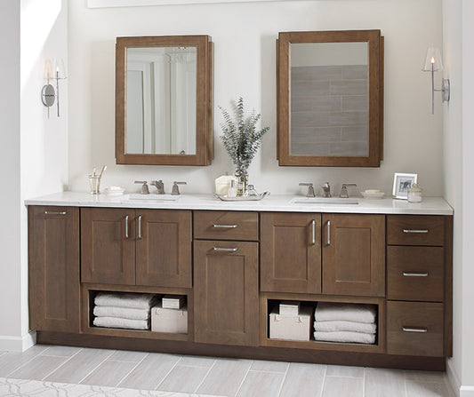 Black Rothnow bathroom vanity with custom size护栏, modern design, sleek finish, and durable construction.