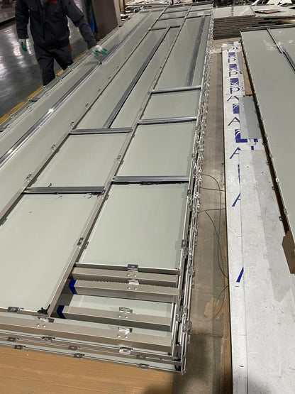 Black Rothnow aluminum panel curtain wall window with customized size for modern building facade.
