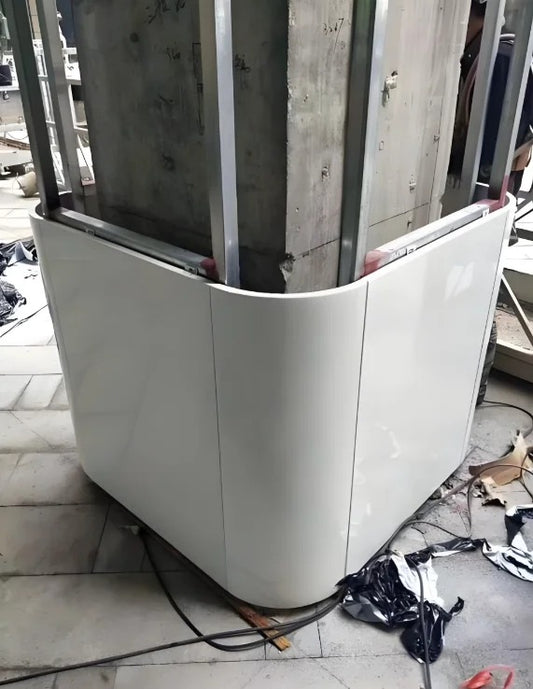 Black Rothnow aluminum curtain wall panel for windows, customized size, featuring sleek, modern design for building facades.