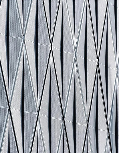 Black Rothnow® aluminum panel curtain wall window with customized size, showcasing sleek, modern architectural design.