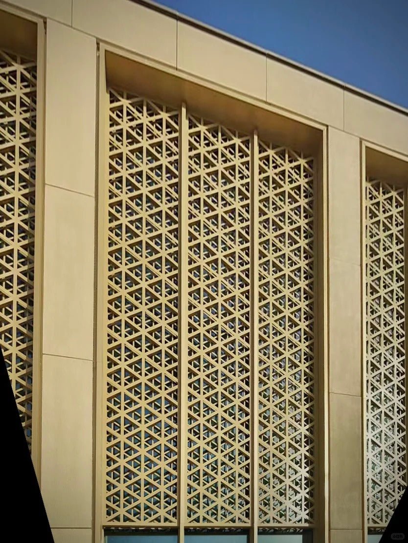 Black Rothnow® aluminum panel curtain wall with customized size, showcasing sleek architectural window design.
